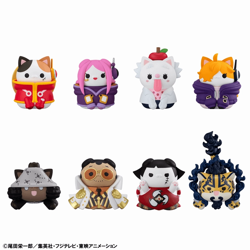Character Object Ocean Animal Mega Cat Project One Piece Nyan Piece Egghead Ver. (Set of 8)