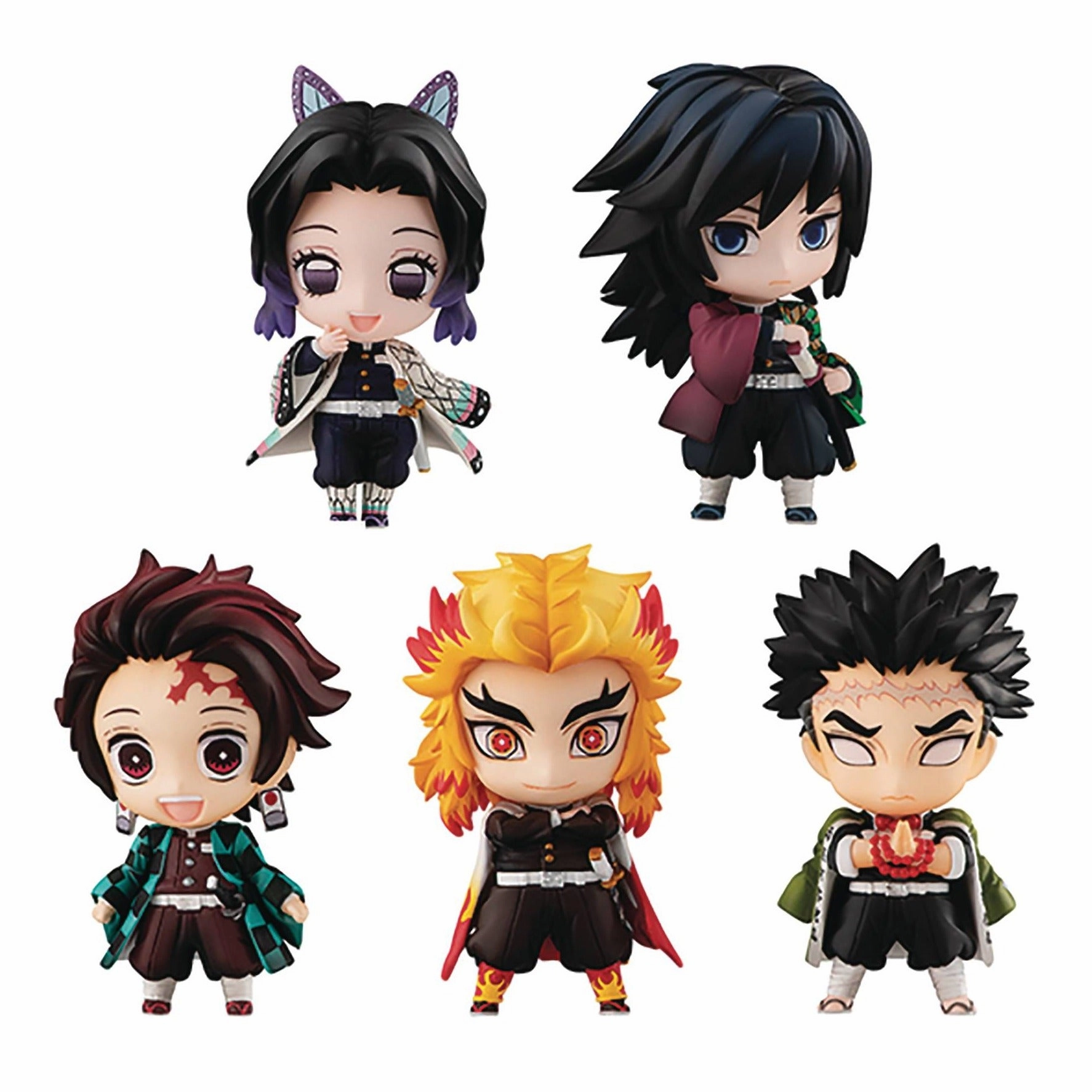 MEGAHOUSE Demon Slayer Tanjirou & the HASHIRAs Mascot set A Premium Statue