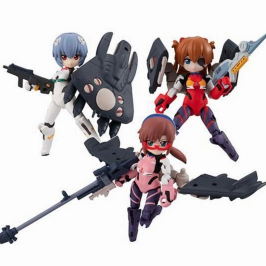 MEGAHOUSE DESKTOP ARMY EVANGELION MOVIE Ver. (Set of 3 Characters) Series Set