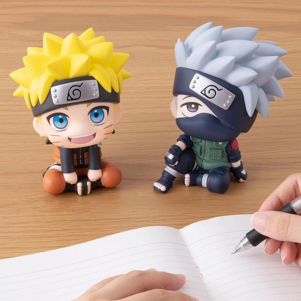 MEGAHOUSE LOOK UP SERIES NARUTO UZUMAKI NARUTO & HATAKE KAKASHI set ??with gift?? High Quality Premium Figure