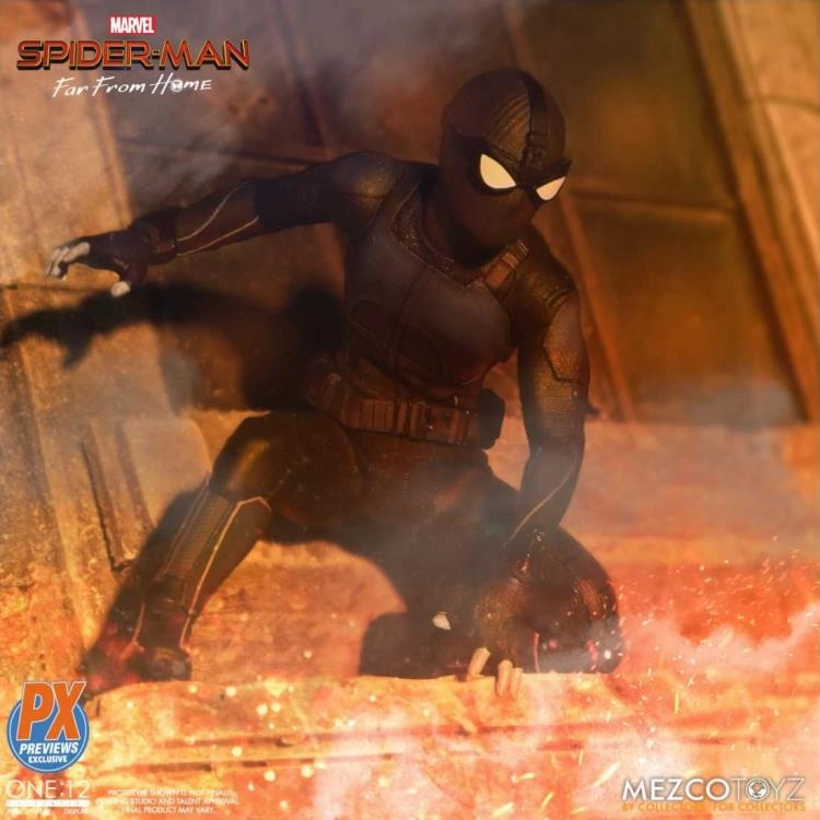 Mezco One:12 SPIDER-MAN STEALTH SUIT PX Previews Exclusive Japanese Anime