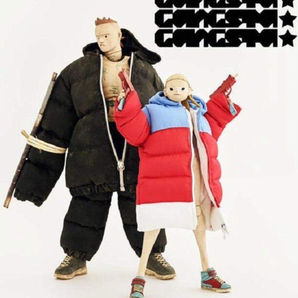 Action figure ThreeA SHCC 2018 Ashley Wood Die Antwoord GANGSTA NINJI & LANDI 1/6 Figure