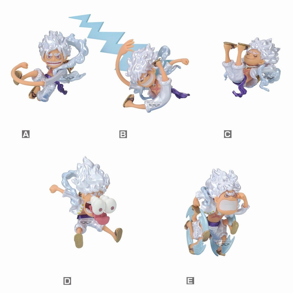 Monkey.D.Luffy Gear5 Special -Metallic Color ver.- "One Piece" World Collectable Figure (Each) 3D printed