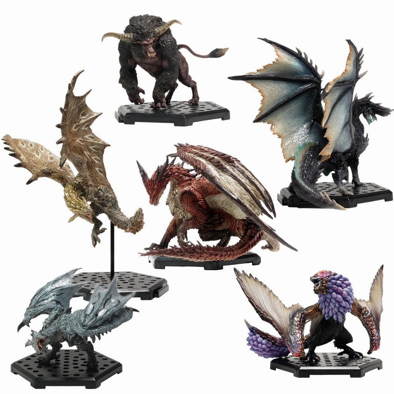 Gaming Unit MONSTER HUNTER CAPCOM Figure Builder Standard Model Plus Vol.18(re-run) (Set of 6 Characters)