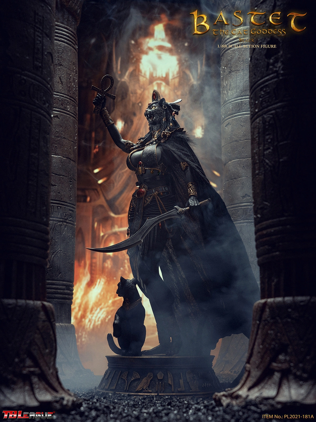 TBLeague [PL-2021-181A] Bastet, The Cat Goddess Black 1/6 Spirit Animal