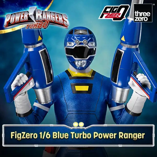 Power Rangers Turbo FigZero 1/6 Blue Turbo Power Ranger Poseable Figure
