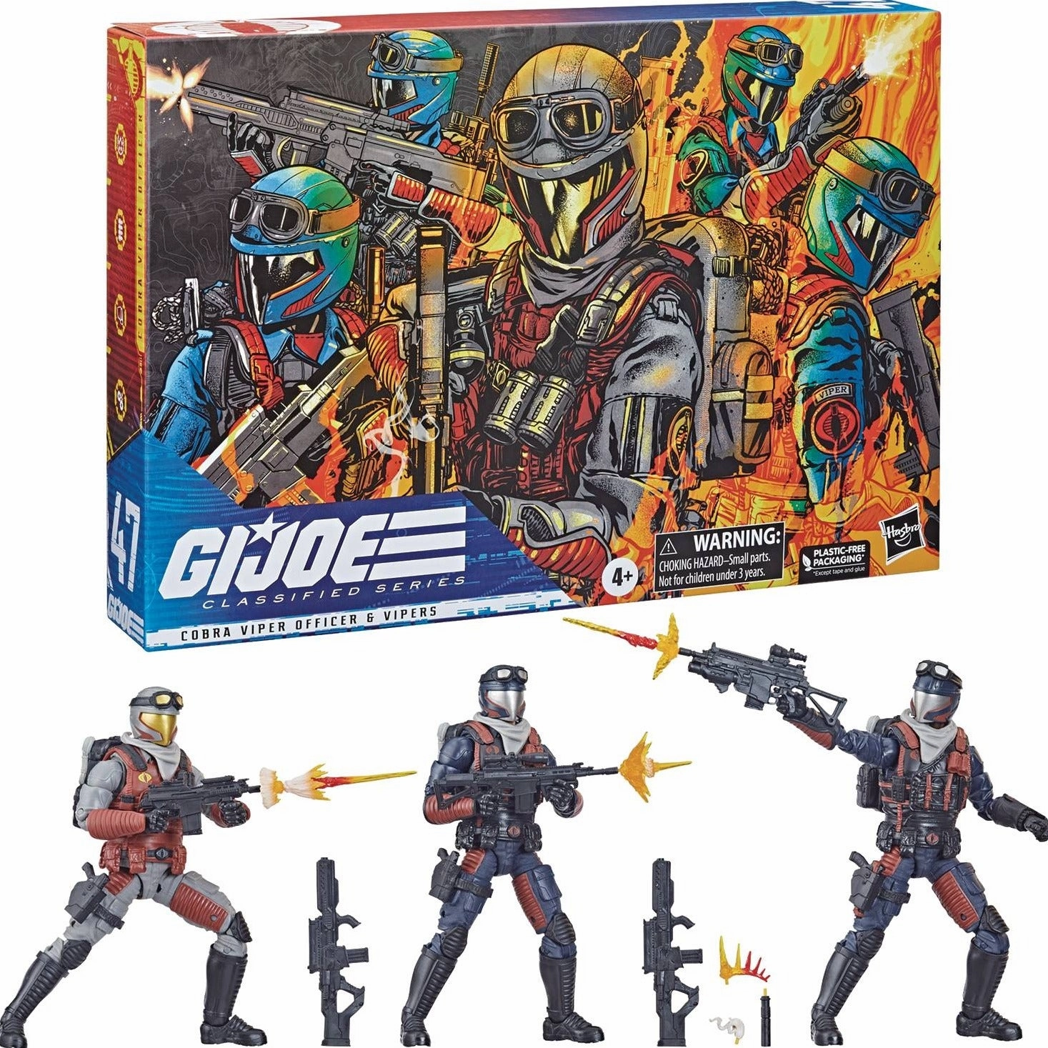 Metaverse Asset GI JOE CLASSIFIED SERIES 6IN COBRA VIPER & OFFICER 3 PACK