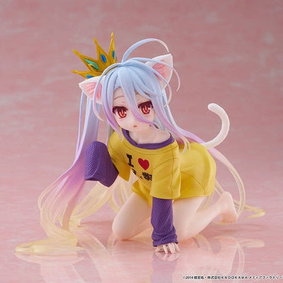 Adventure Character Premium Article No Game No Life Desktop Cute Figure - Shiro (Cat Ear T-Shirt Ver.)