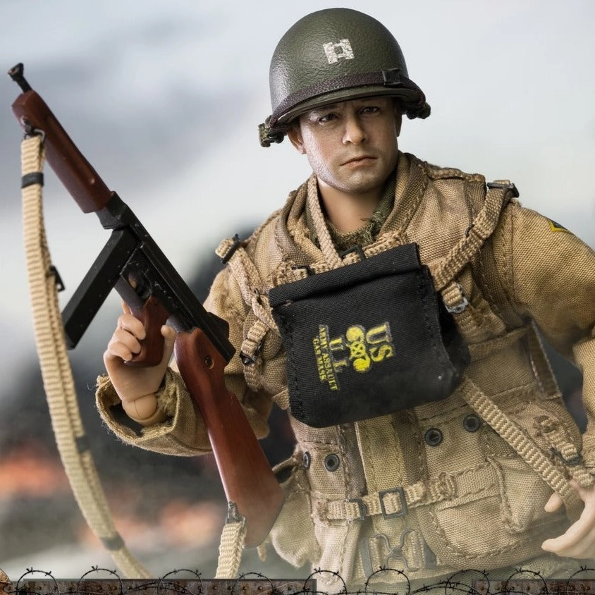 CRAZY FIGURE [CF-LW011] 1:12 WWII U.S. Rangers On D-Day Captain Animation Series Action Character