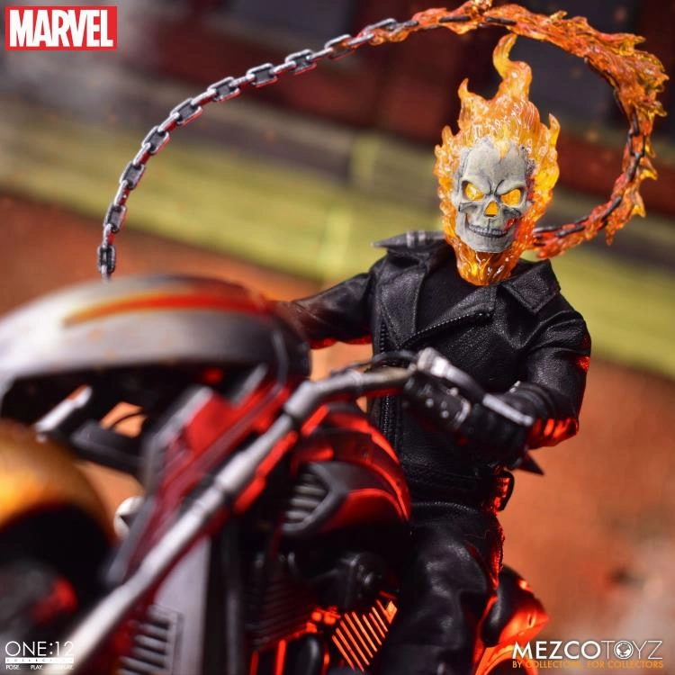 Character Statue ONE:12 COLLECTIVE MARVEL GHOST RIDER & HELL CYCLE AF SET