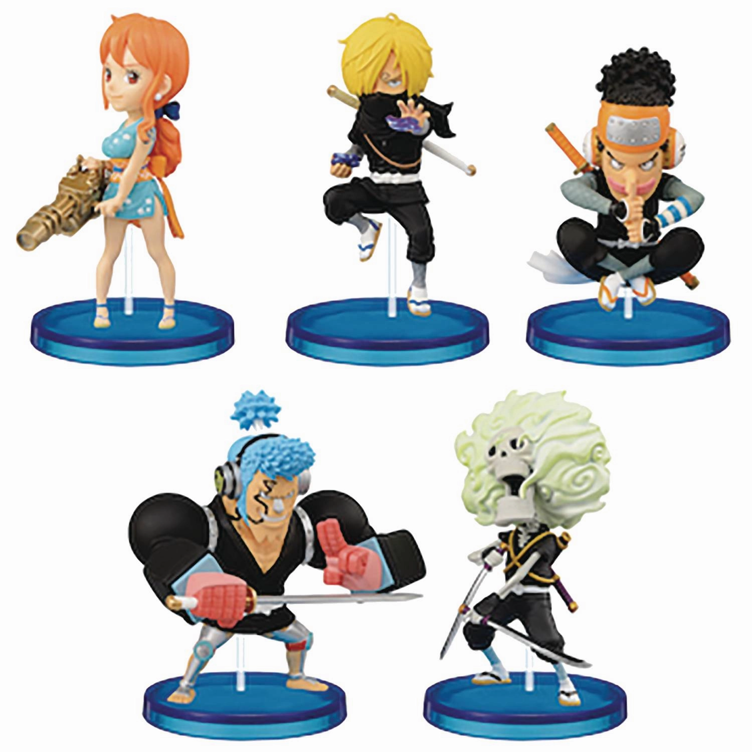 NFC Feature One Piece World Collectable Figure WCF Wano Country Style 2 Set of 5 Figures
