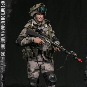 Chibi Sculpture Series Collection Operation Urban Warrior 99 Marine Corps urban warfare exercises in Oakland Lance corporal Scott 1/6