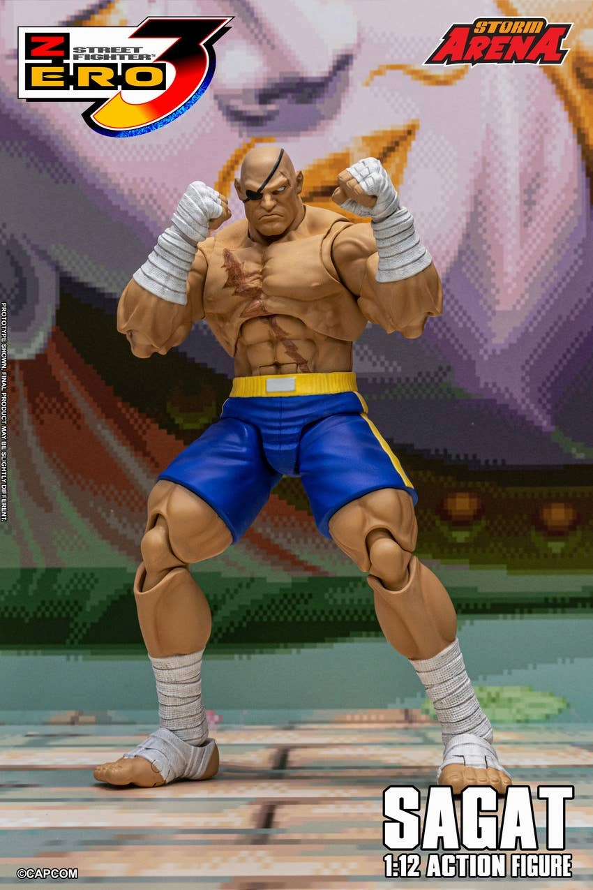 Storm Arena: Street Fighter Alpha 3 - Sagat 1/12 Scale Action Figure Premium Goods Miniature Object