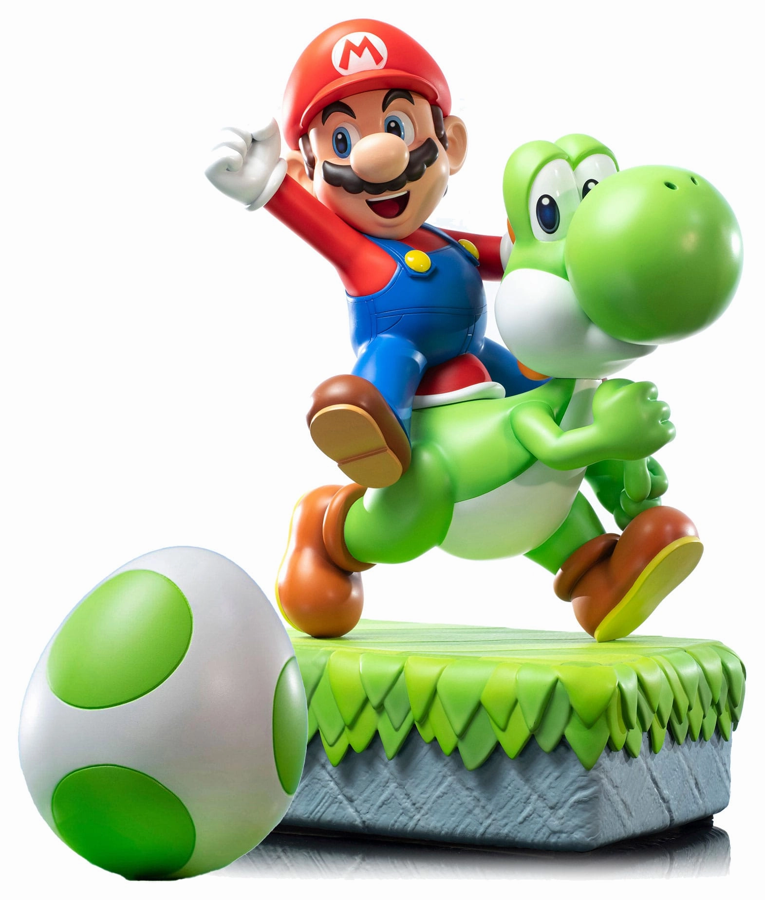 First 4 Figures Mario & Yoshi - Super Mario - Collectible Statue Educational Toy Legendary Hero