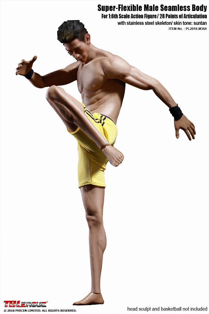 Phicen TBLeague M36A Male Seamless 1/6 Body Action Figure Graffiti Figure Chibi Product