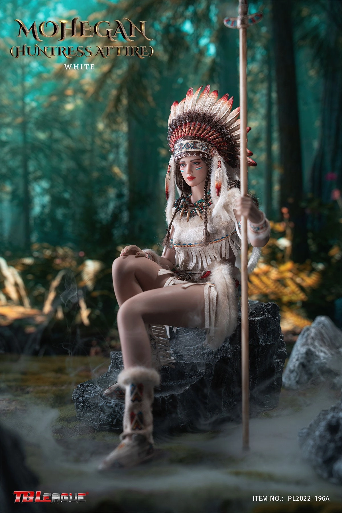 Phicen TBLeague Mohegan (huntress attire) - White 1/6 Action Figure Limited Statue Superhero Collectible