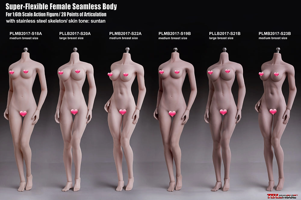 Chase Variant Phicen TBLeague S22A Pale, Medium Bust Female Seamless 1/6 Body Action Figure