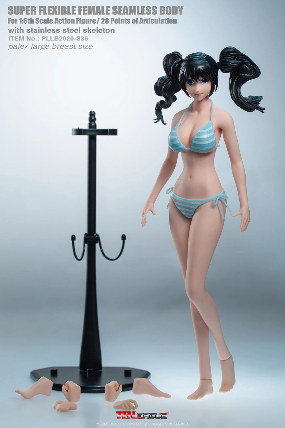 Digital Art Phicen TBLeague S36 Anime Style Female Seamless 1/6 Body Action Figure