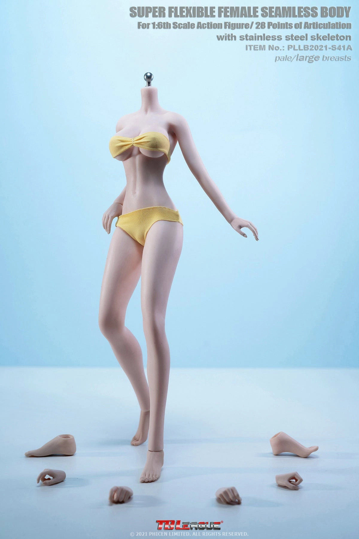 Phicen TBLeague S41A Pale, Large Bust Female Seamless 1/6 Body Action Figure Chibi Object Fantasy Collection
