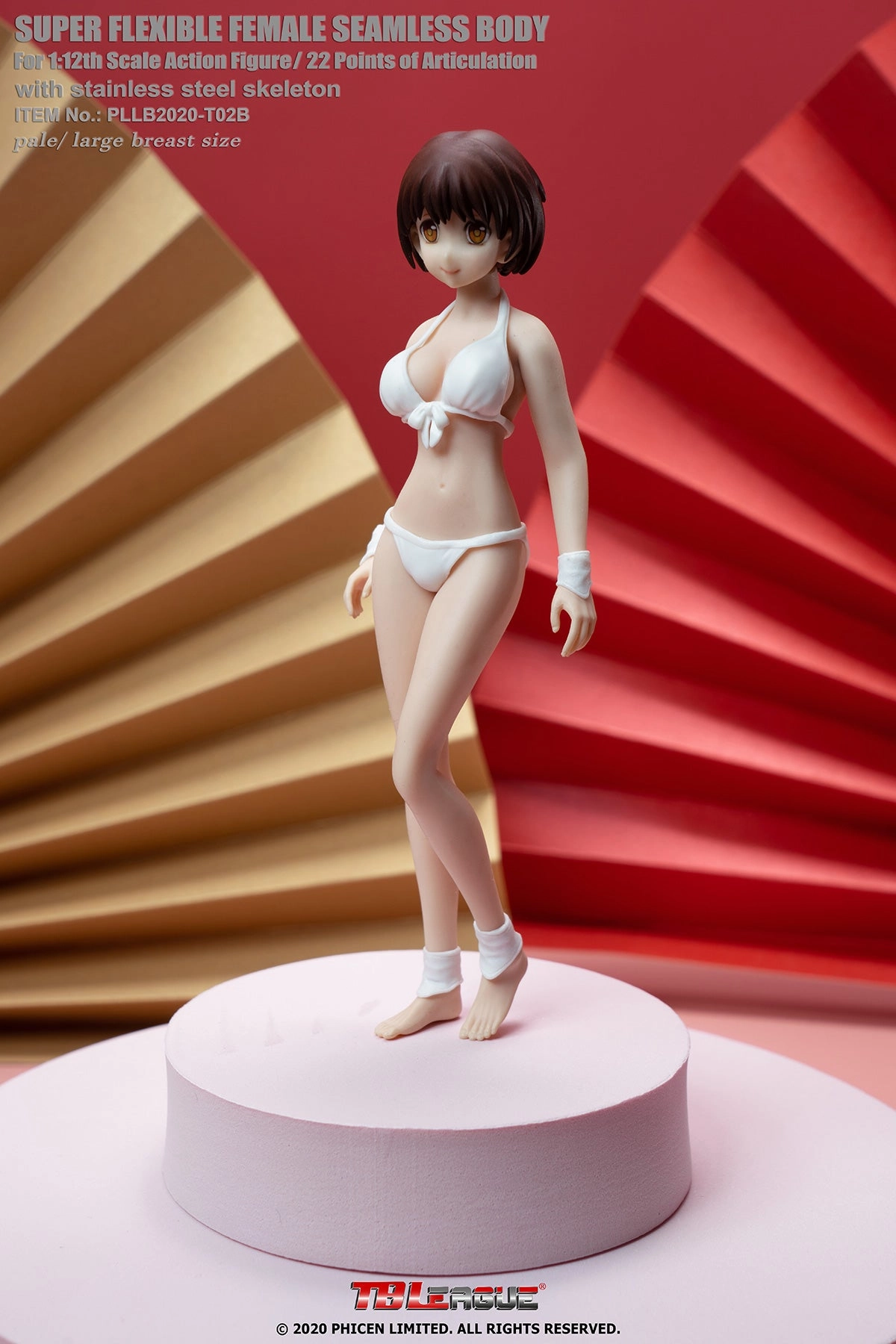 Phicen TBLeague T02B Pale, Large Bust Female Seamless 1/12 Action Figure Staircase Decor