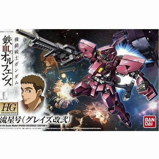 Superhero Figure Fantasy Sculpture Bandai Hobby HG IBO 1/144 Ryusei-Go (Graze Custom II)