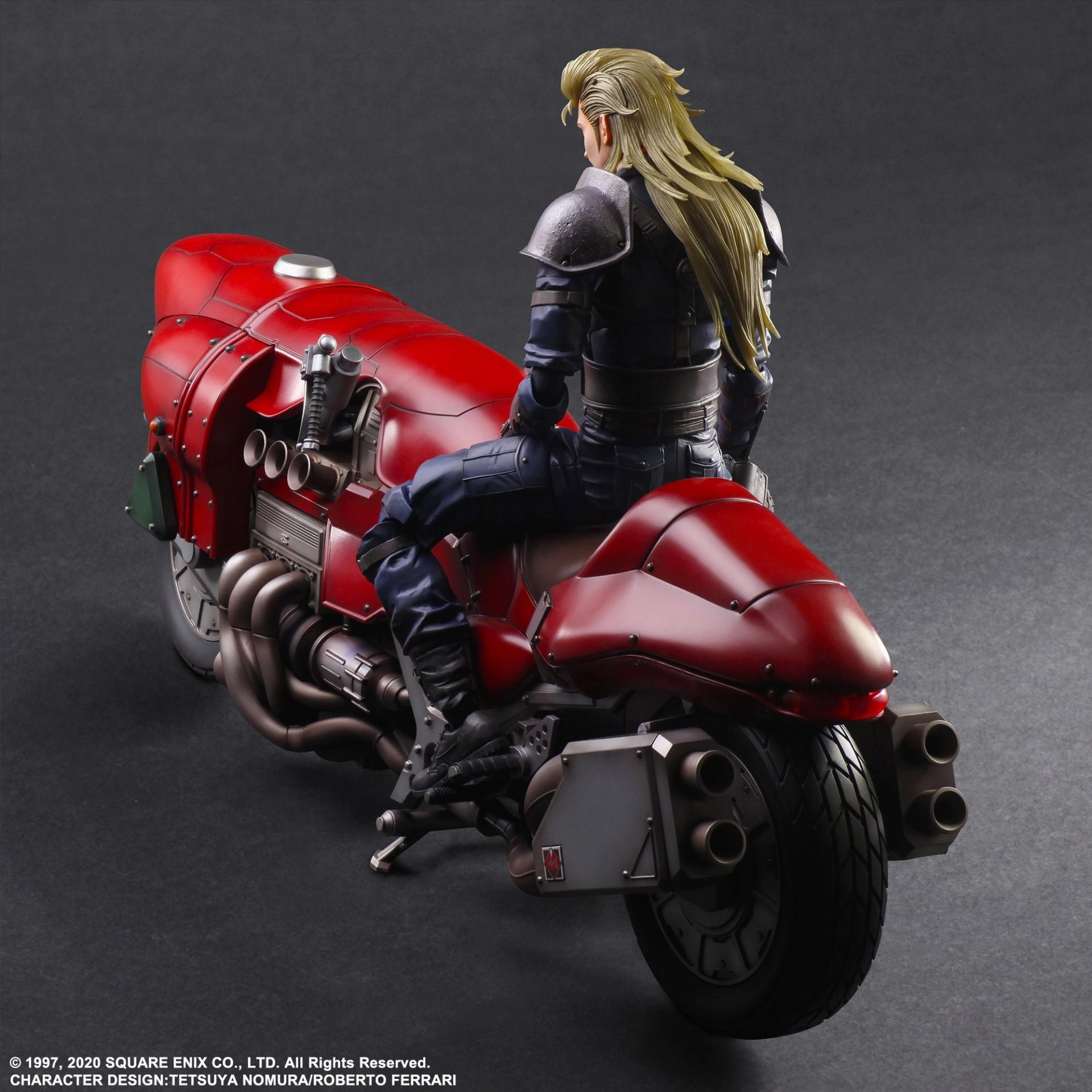 Detailed Sculpture Play Arts Kai Final Fantasy VII Remake Roche & Motorcycle Set