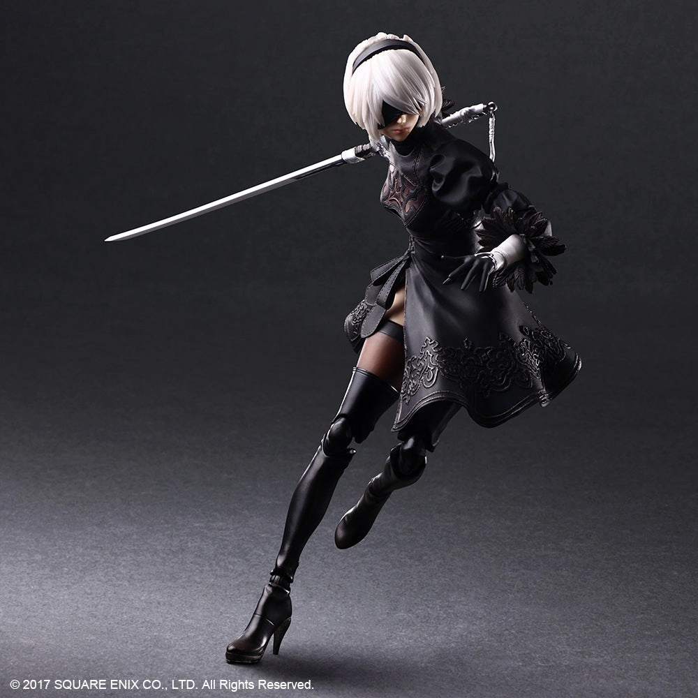Pop Culture Paleontology Model PLAY ARTS KAI NIER AUTOMATA 2B YORHA NO 2 TYPE B