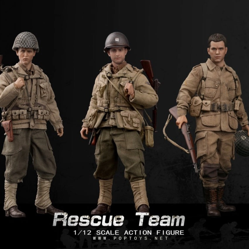 POP Toys 1/12 Scale WWII US Rescue Squad Captain/Shooter/Soldier Grand Prize Robot Art