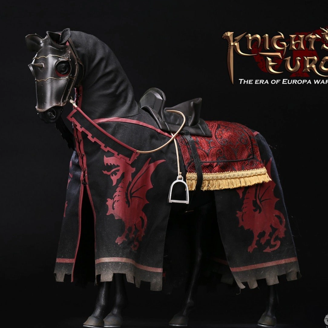 POP Toys [POP-ALS007] The Era of Europa War Black Armor Horse 1/6 Collectible Art