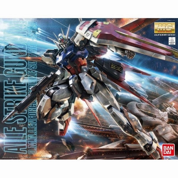 [Backorder] Bandai Hobby MG 1/100 Aile Strike Gundam Ver RM (5061590) Battle Stance