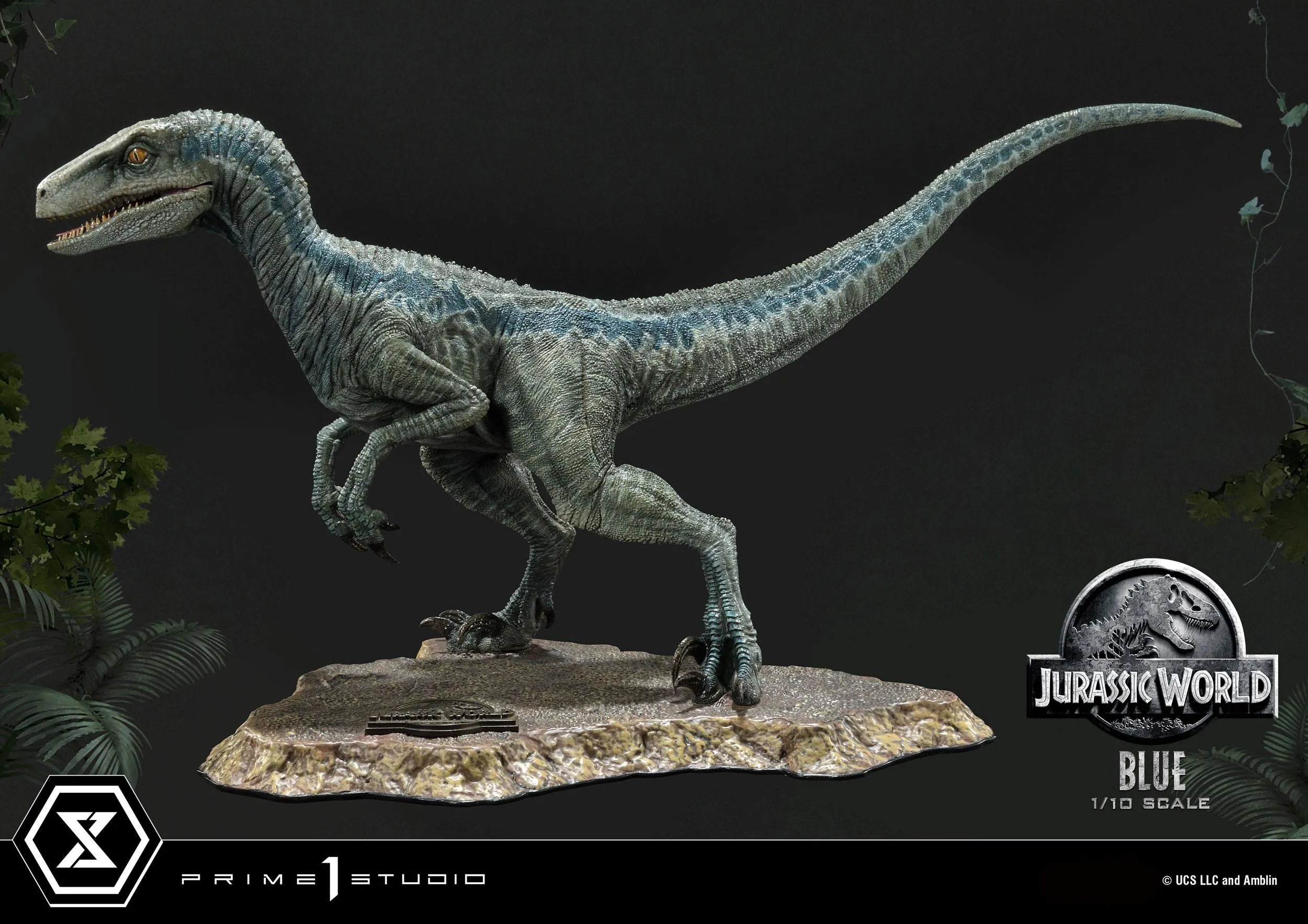High Quality Durable Material Prime 1 Studio Jurassic World: Fallen Kingdom Blue (Open Mouth Version) Prime Collectibles 1/10 Statue