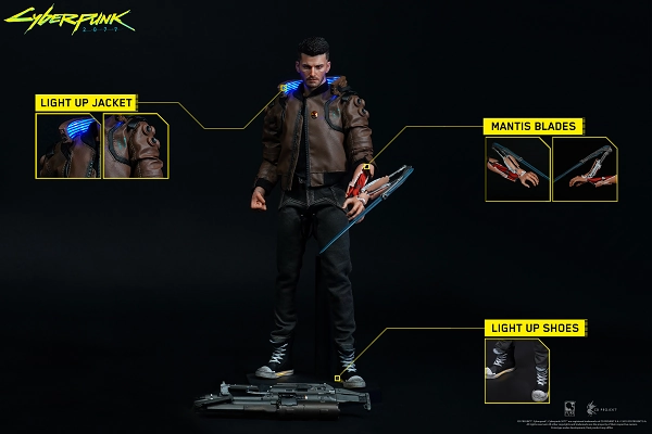 PureArts Cyberpunk 2077: V Male 1/6 Articulated Figurine Pre Columbian Enthusiast Grade