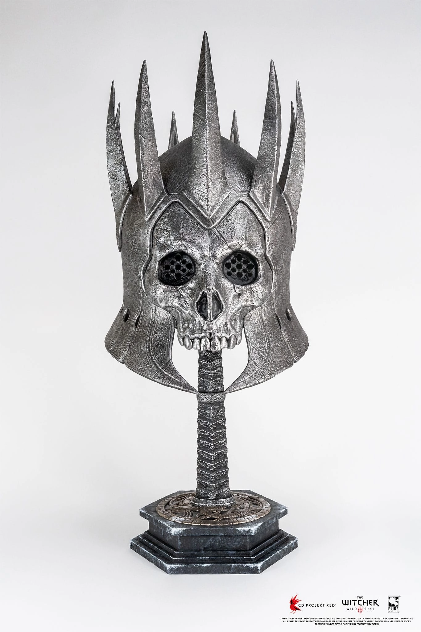 Collectible Display PUREARTS Eredin Helmet - The Witcher 3: Wild Hunt - 1/1 Collectible Replica