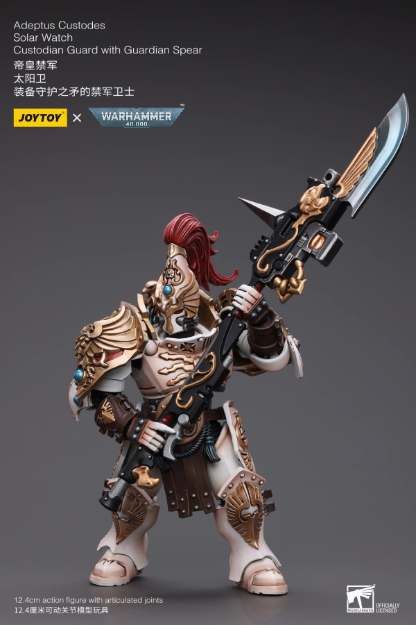 Silicone Model Gaming Decor WARHAMMER 40K Adeptus Custodes Solar Watch Custodian Guard with Guardian Spear