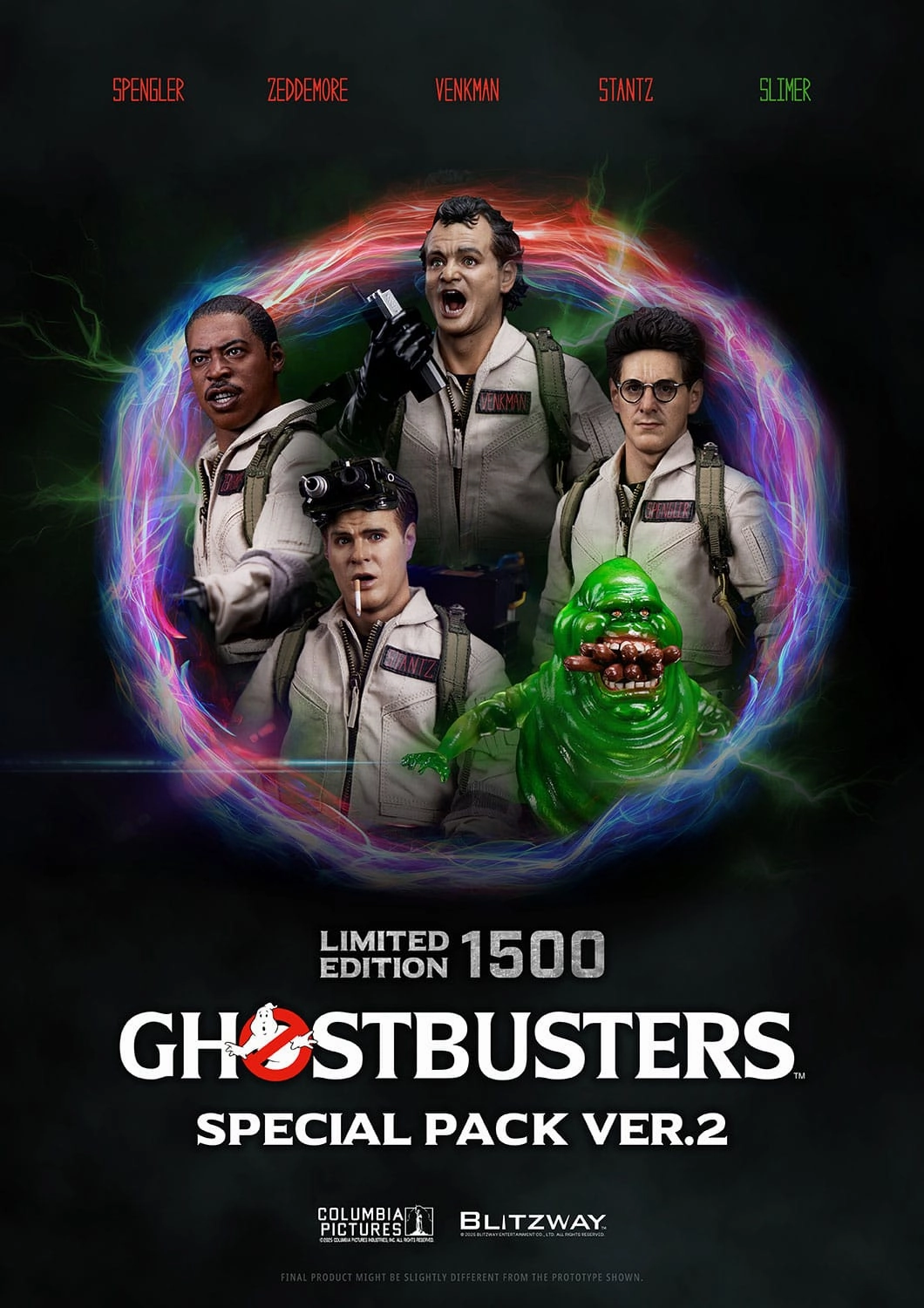 Blitzway Ghostbusters Venkman, Stantz, Spengler & Zeddemore Ver. 2 Premium UMS 1/6 Action Figure 4-Pack Blind Bag Robot Decor