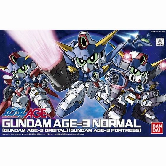 Bandai Hobby SD BB #372 Gundam Age-3 (Normal/ Orbital/ Fortress) 'SDW Heroes' Limited Piece