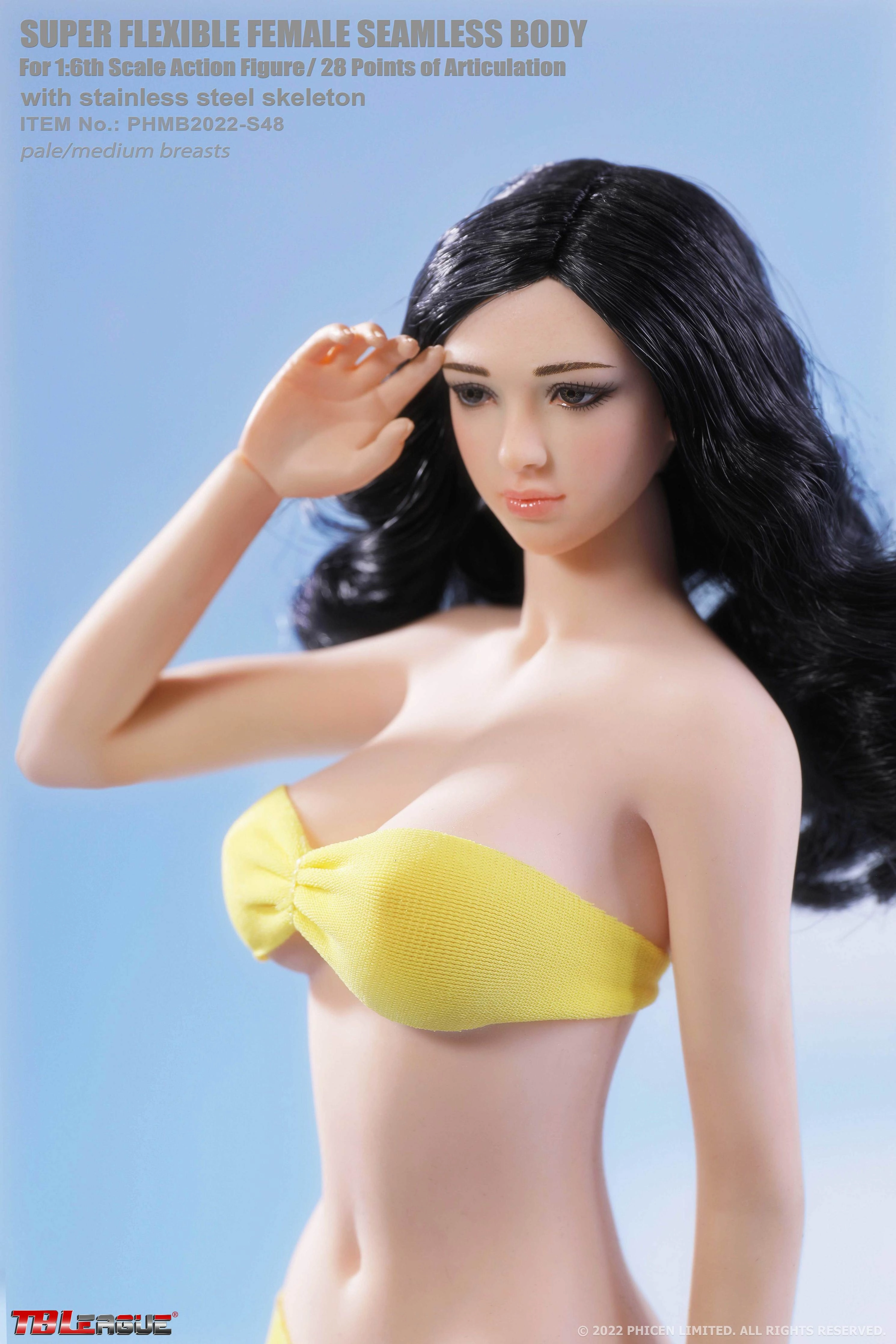 Phicen TBLeague S48 Pale, Medium Bust Female Seamless 1/6 Action Figure promotional item