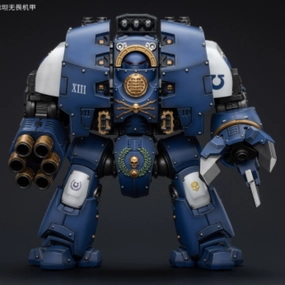 Articulated Replica Kawaii Design WARHAMMER Ultramarines Leviathan Dreadnought with Cyclonic Melta Lance And Siege Claws (Reissue)