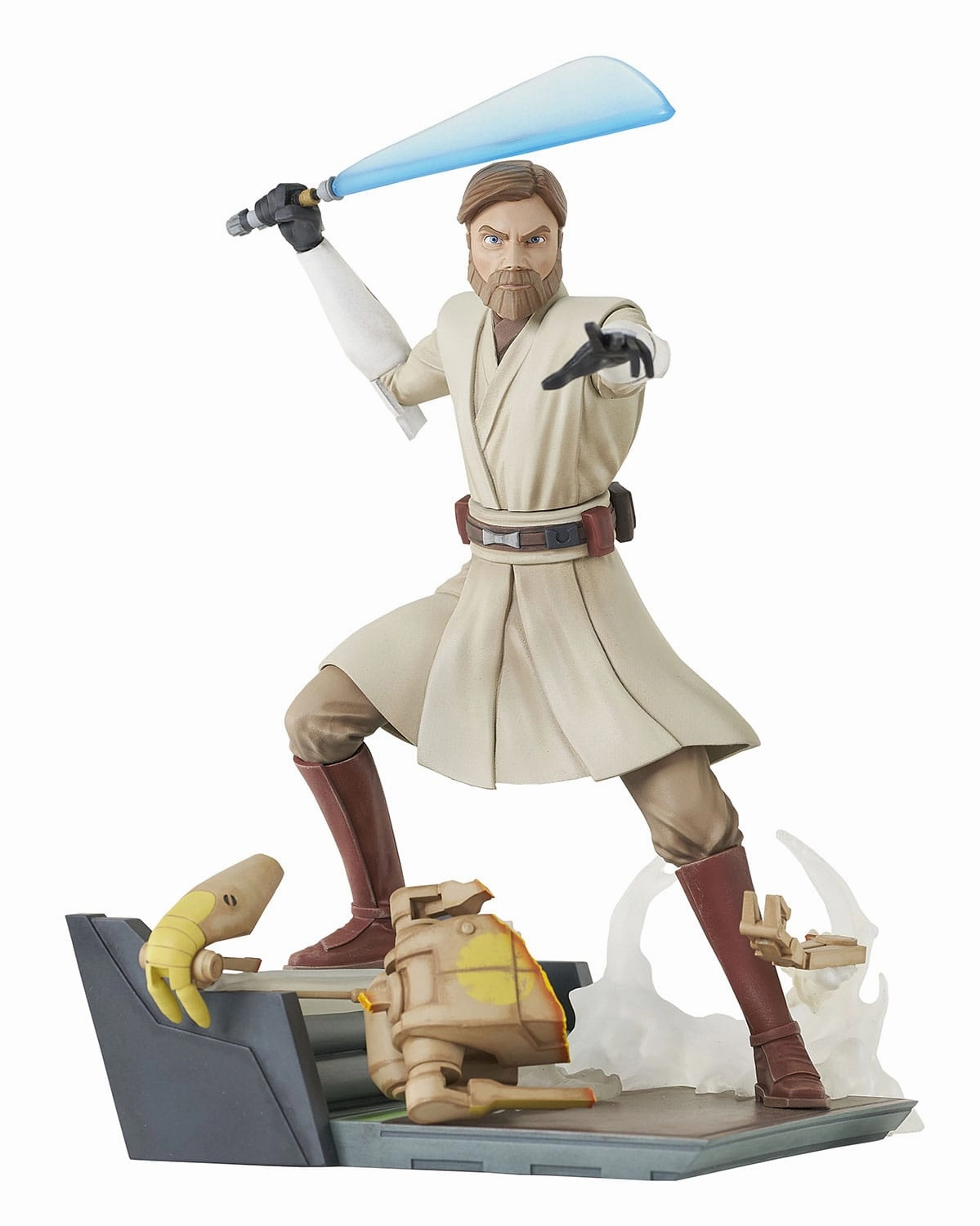 Action Model Gentle Giant Star Wars The Clone Wars Deluxe Gallery General Obi-Wan Kenobi PVC Statue