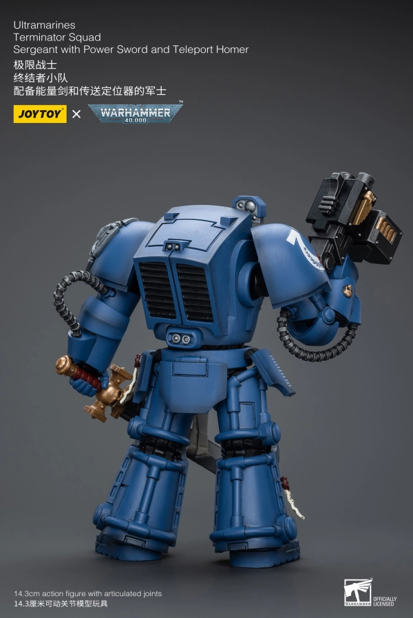 Custom Figure Metal Craft WARHAMMER 40K Ultramarines Terminator Squad Sergeant with Power Sword and Teleport Homer