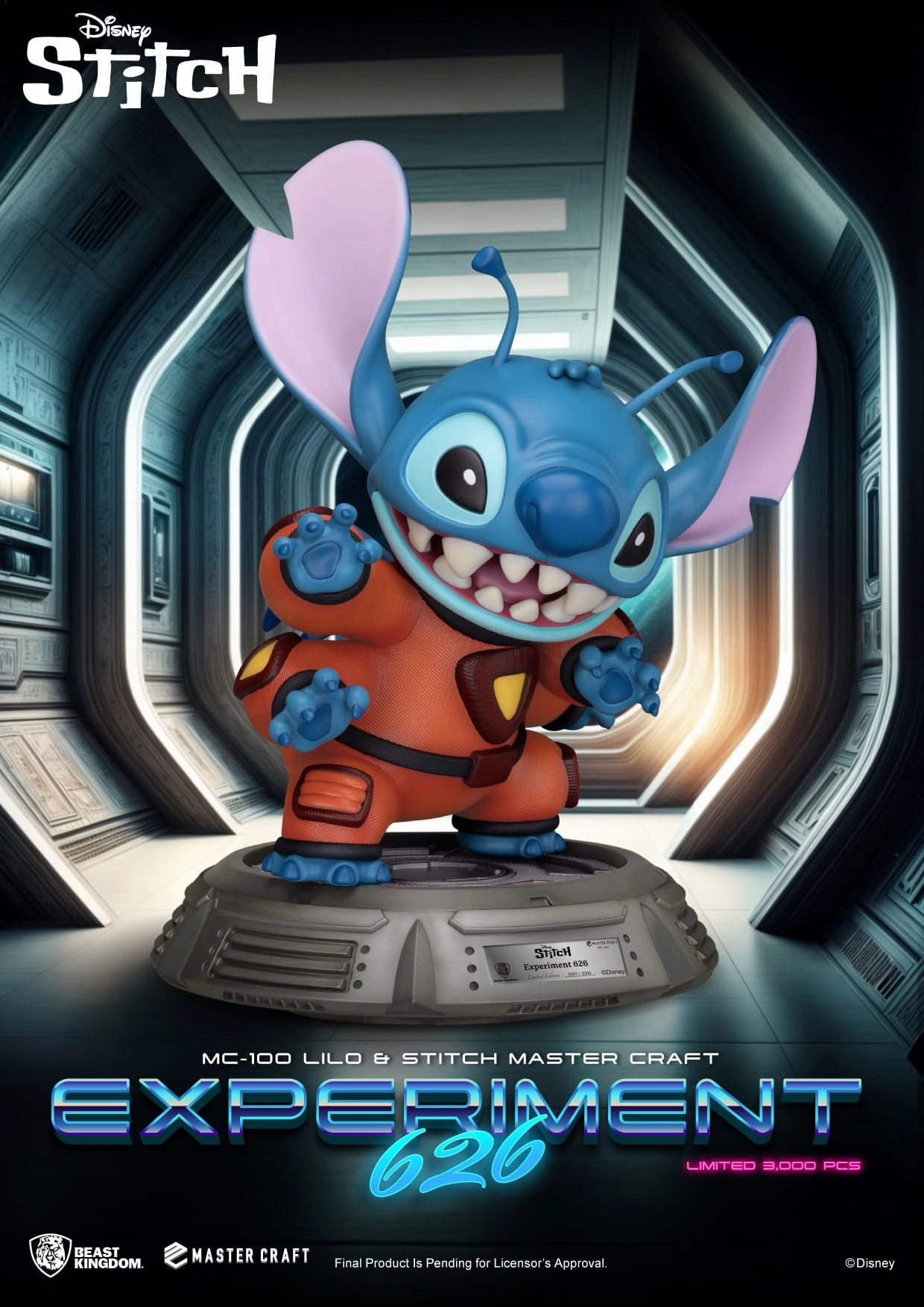 Beast Kingdom Experiment 626 - Lilo & Stitch - MC-100 - Master Craft Collectible Statue YouTube Background