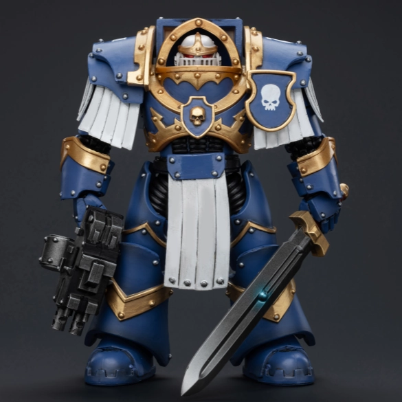 Summer Toy [Backorder] WARHAMMER Ultramarines Cataphractii Terminator Squad Sergeant with Power Sword