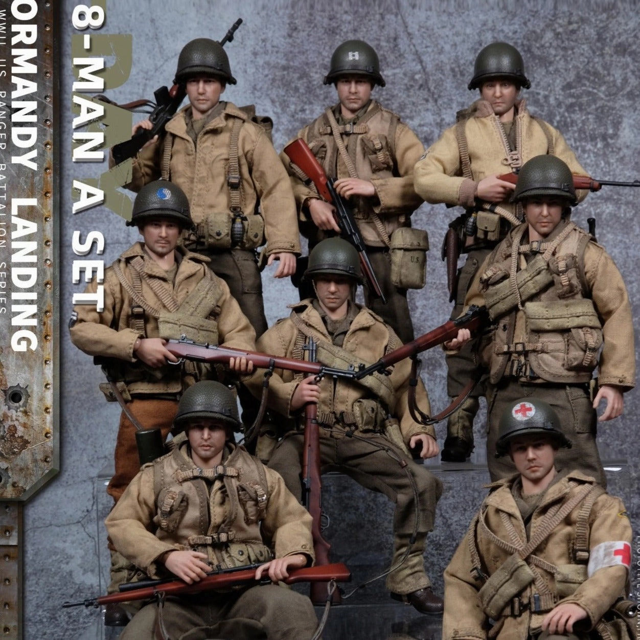 Legendary Status World Collector CRAZY FIGURE [CF LTY001] 1:12 WWII U.S. Army On D-Day Deluxe Edition