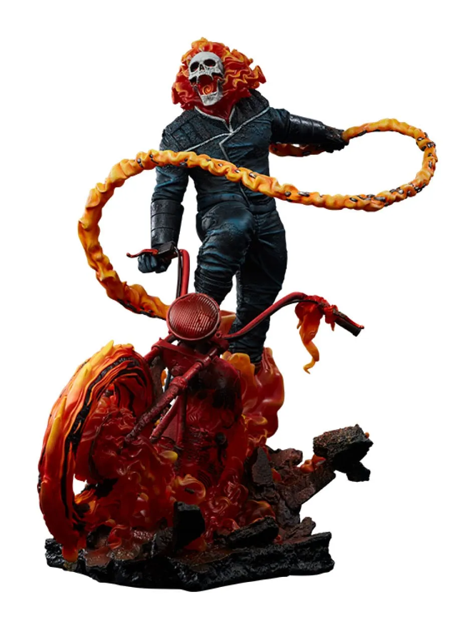 Sideshow Collectibles Marvel Ghost Rider (Classic Variant) Premium Format Statue Superhero Object Limited Decor