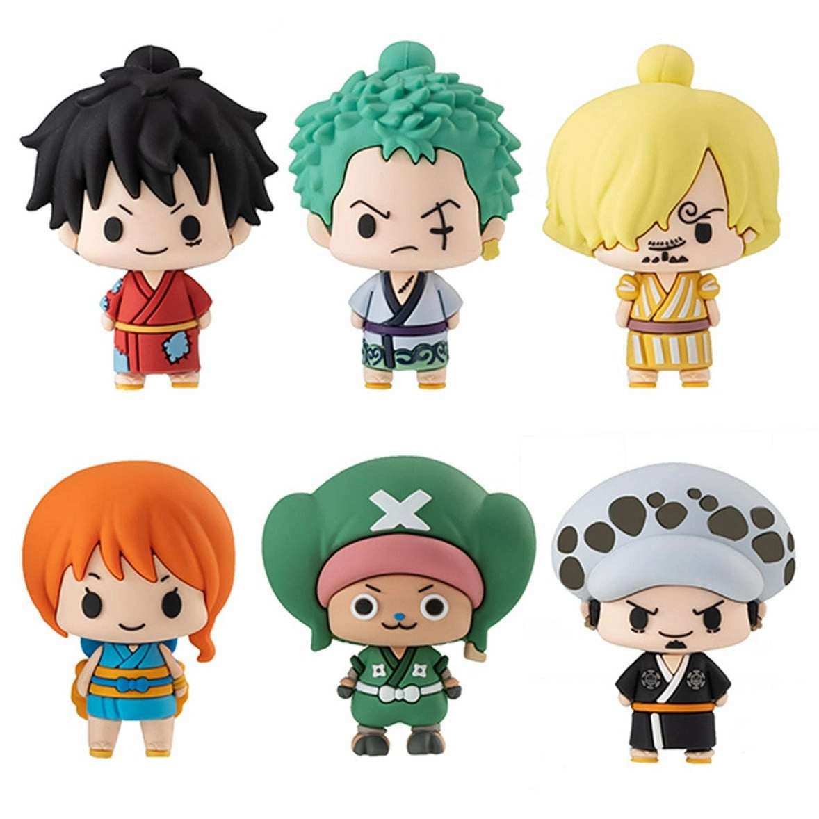 Chokorin Mascot One Piece Wano Country Edition (Set of 6 Characters) PVC Hobby Superhero Figure