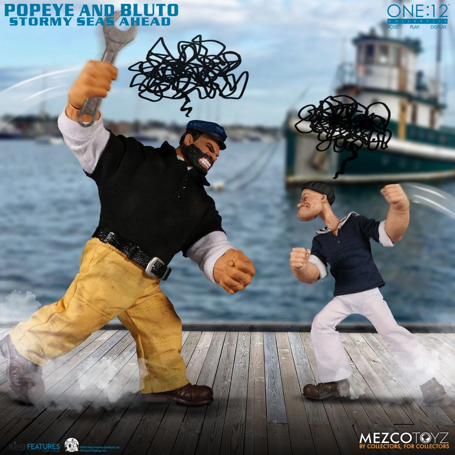Mezco One:12 Popeye & Bluto: Stormy Seas Ahead Deluxe Box Set High End
