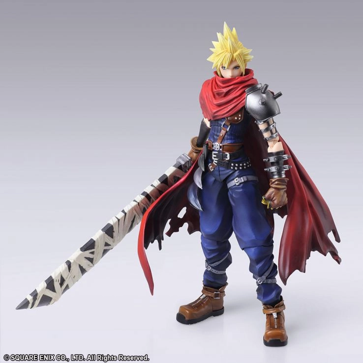 Square-Enix Bring Arts Final Fantasy Cloud Strife Another Form Variant Passed Down Award Trophy