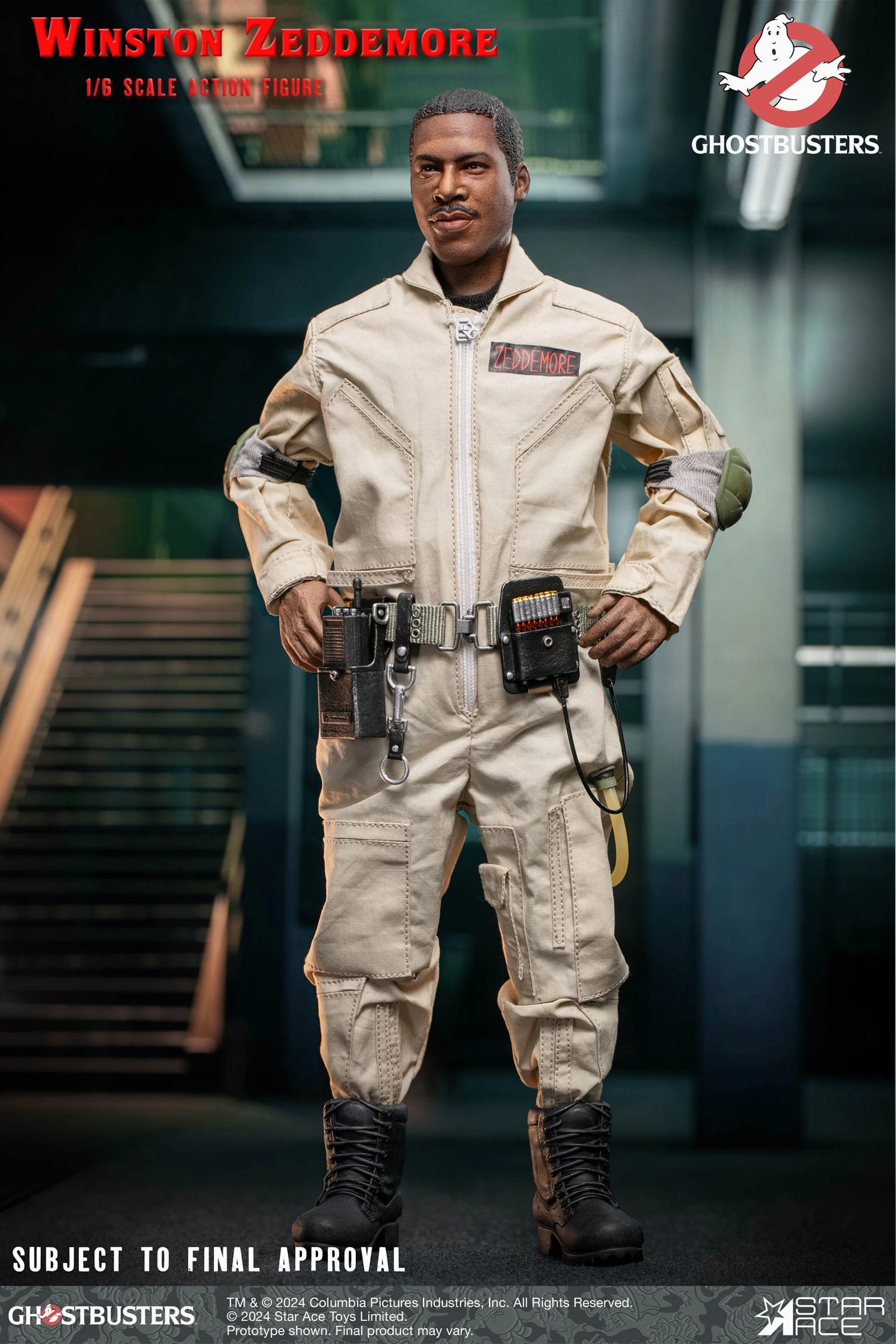 Adventure Game Star Ace Toys Ghostbusters (1984) Winston Zeddemore 1/6 Action Figure