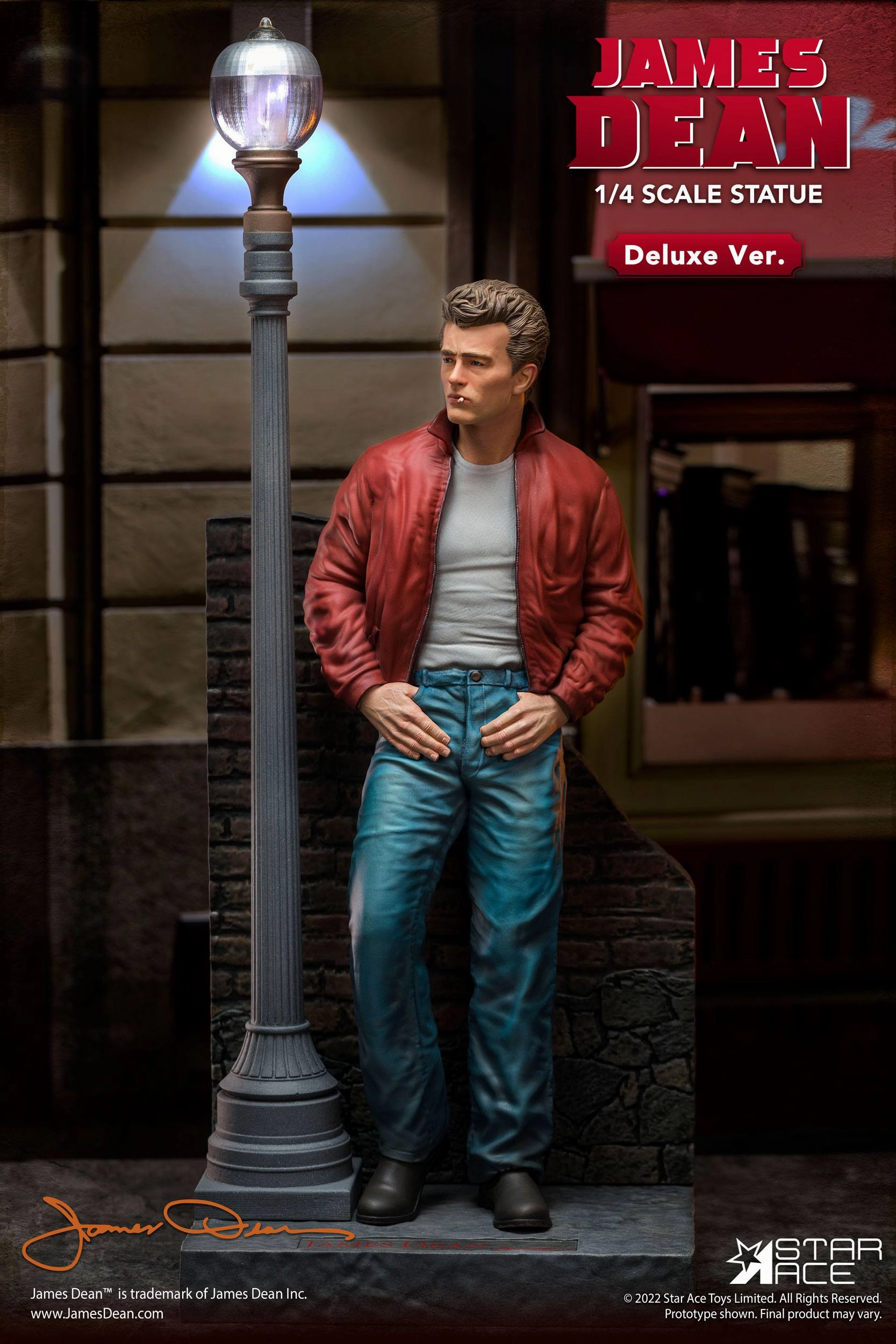 International Brand Showpiece Item Star Ace Toys James Dean Superb My Favourite Legend Series James Dean (Red jacket) Deluxe Version 1/4 Statue