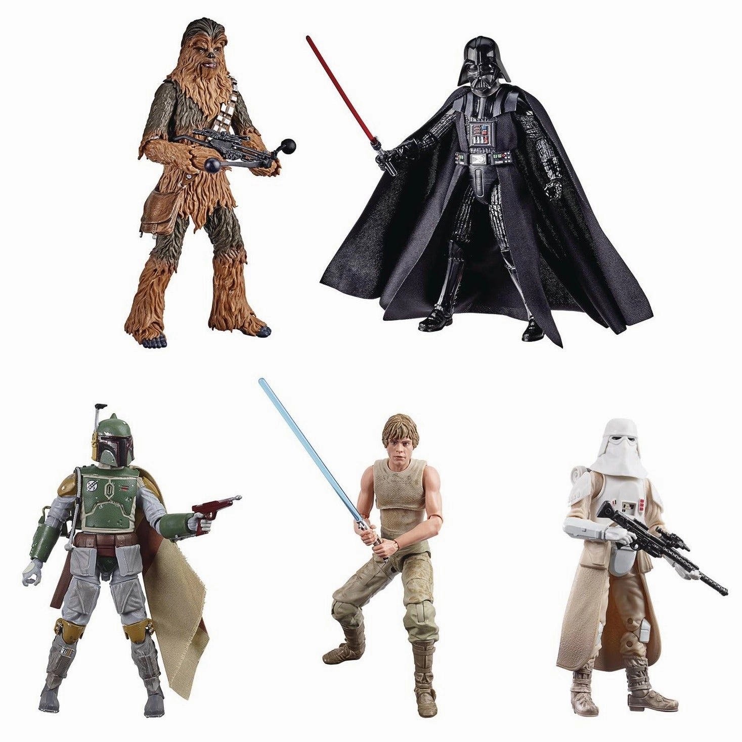 Star Wars 40th Anniversary The Black Series 6" Wave 36 Set of 5 Figures Legacy Item